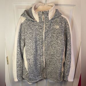 Women’s North Face zippered hoodie sz L